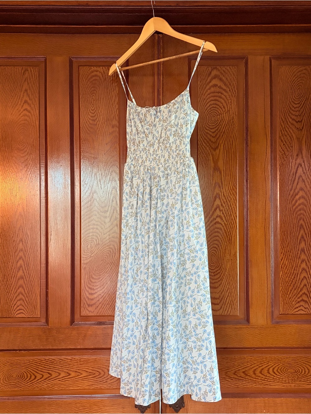 J. Crew Smocked Maxi Dress